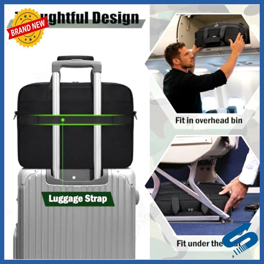 Tactical Laptop Messenger Bag Professional Business Computer Case Durable - Picture 6 of 7